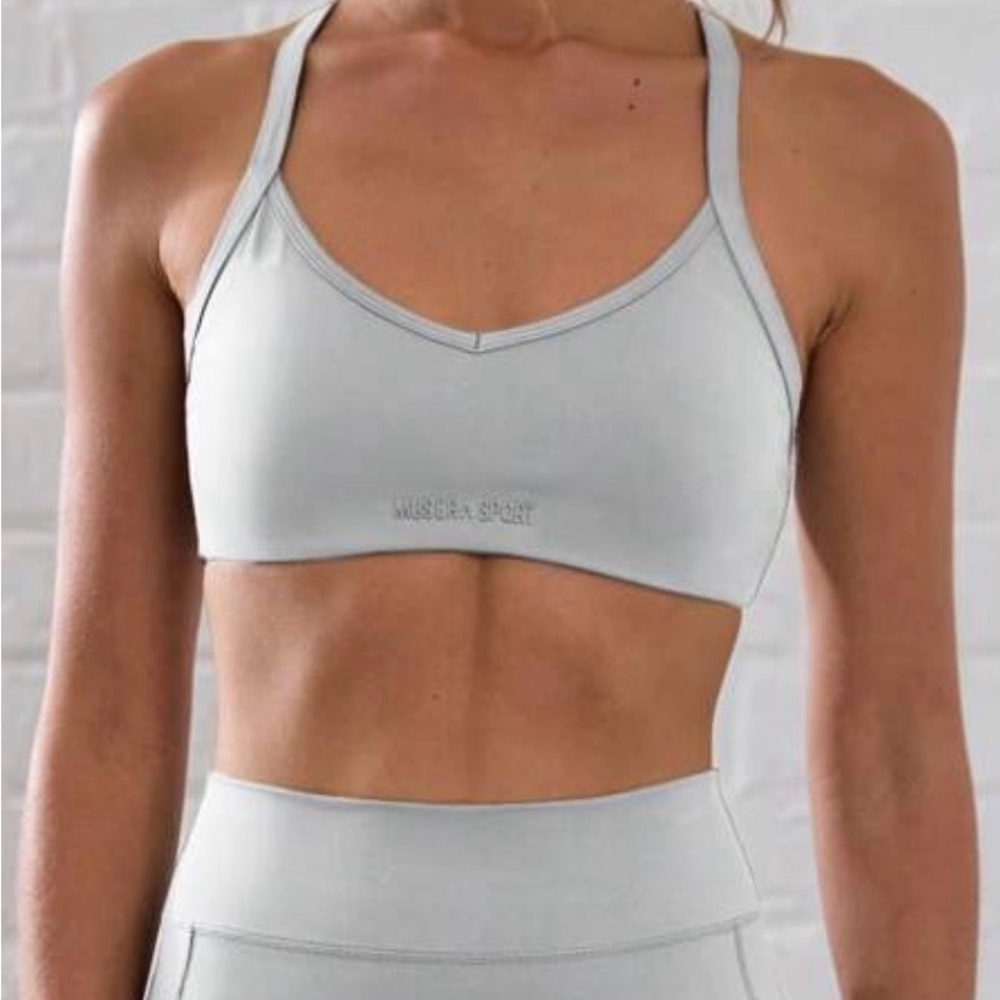 SHEIN Light Gray Sports Bra